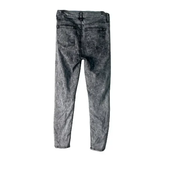 Celebrity Pink Acid Wash Skinny Jeans Black Gray Size 28 - Picture 2 of 6